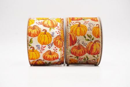 Pumpkin Harvest Wired Ribbon_KF9912.KF9913 (2)